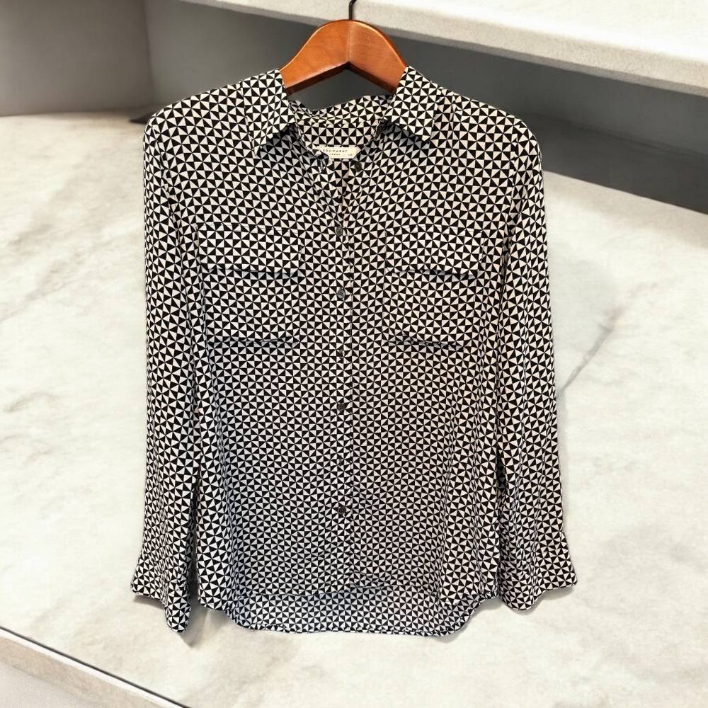 Equipment Femme, Signature Silk Shirt Size L